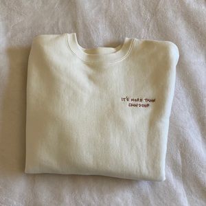 Beauty Within Cream Crewneck It’s More Than Skin Deep